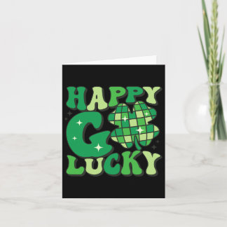 Lycklig Go Lucky Shamrock St patricks day Women Ma Kort