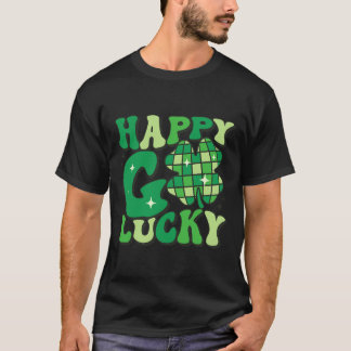 Lycklig Go Lucky Shamrock St patricks day Women Ma T Shirt