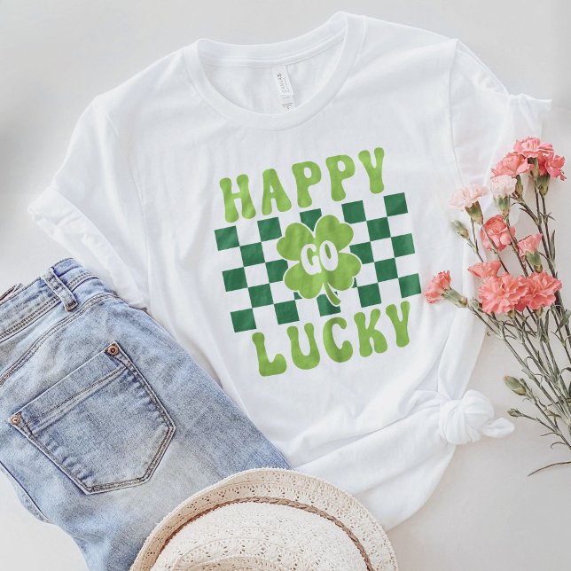 Lycklig Go Lucky Shirt, St patrick's day T-Shirt (Skapare uppladdad)
