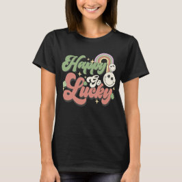 Lycklig Go Lucky St. Patrick's Day T-shirt Shamroc