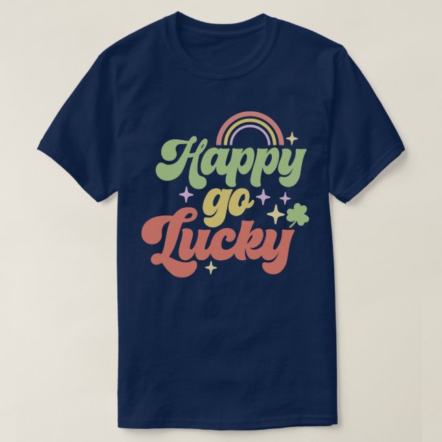 Lycklig Go Lucky T Shirt (Design framsida)