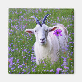 Lycklig Goat Magnet