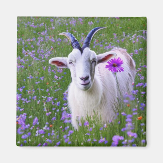 Lycklig Goat Magnet (Framsidan)