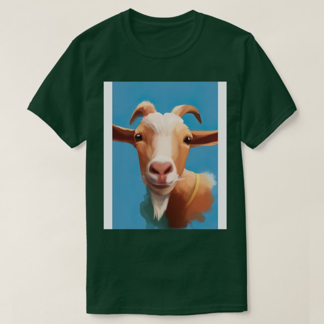 Lycklig Goat T Shirt (Design framsida)