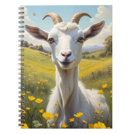 Lycklig Goat Vibrant Butterkoppsskugga Anteckningsbok