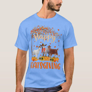 Lycklig Goatsgiving Cute Thanksgiving Goat Owner F T Shirt