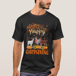 Lycklig Goatsgiving Cute Thanksgiving Goat Owner F T Shirt