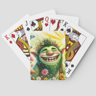 lycklig Goblin Boy Smiling Casinokort