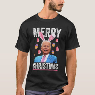 Lycklig God jul Lusnyj Biden Confused for Eas T Shirt