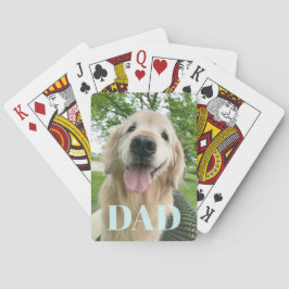 Lycklig Golden Retriever Hund Fars dag Casinokort