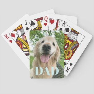 Lycklig Golden Retriever Hund Fars dag Casinokort