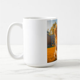 Lycklig Golden Retriever Kaffemugg