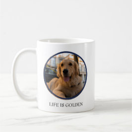 Lycklig Golden Retriever Kaffemugg