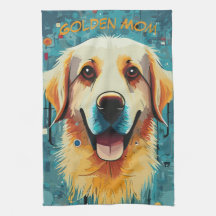 Lycklig Golden Retriever Mamma