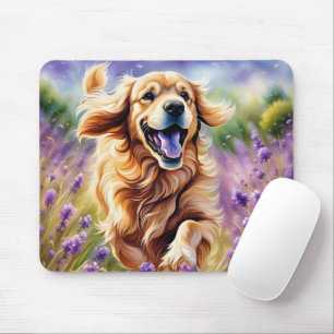 Lycklig Golden Retriever Musmatta