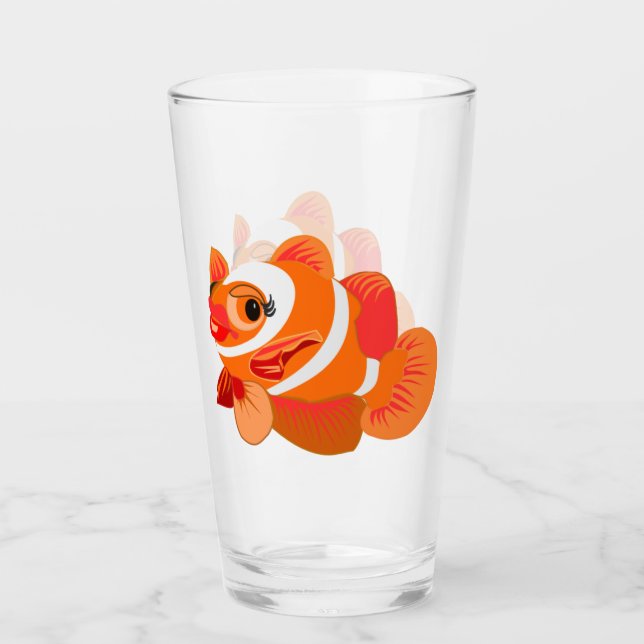 Lycklig Goldfish Glass Glaskopp (Framsida)