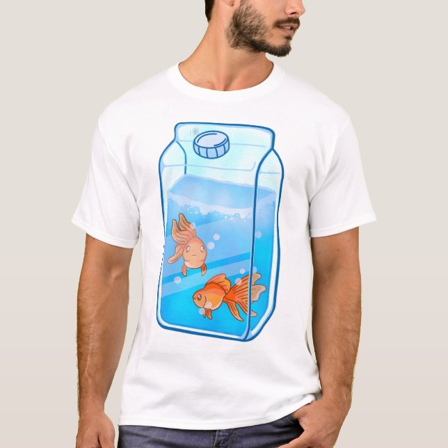 Lycklig Goldfish T Shirt (Framsida)