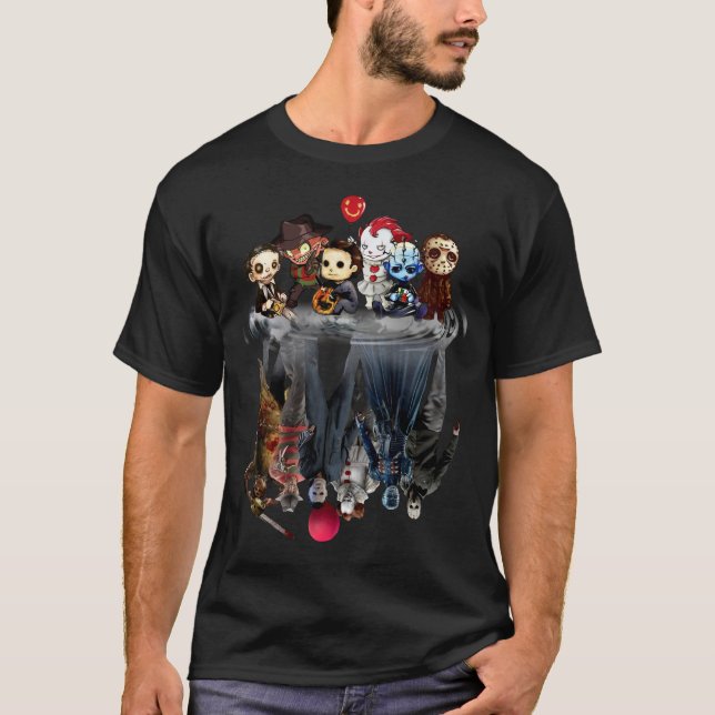 lycklig gost =halloween costume t shirt (Framsida)