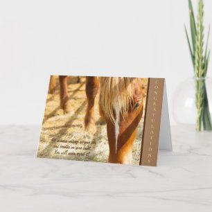 Lycklig Gotcha Day Anpassningsbar New Horse Gratti Kort