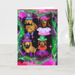 Lycklig Gotcha-hälsningskort Kort