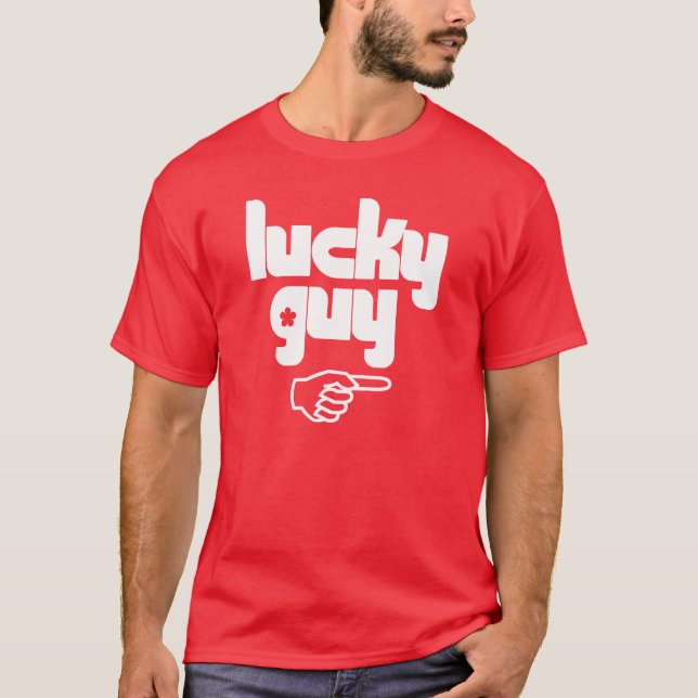 Lycklig grabb t-shirt (Framsida)