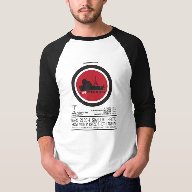 Lycklig grabbRaglan T-shirt (Framsida)