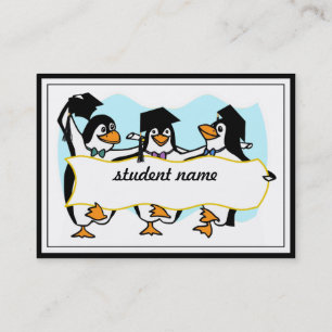 Lycklig Graduating Dancing Penguins w/Banner