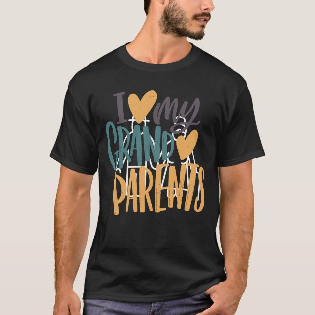 Lycklig Grandparent day Classic T-Shirt (Framsida)