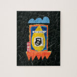 Lycklig Gråter Jigszawa Puzzle - Abstrakt Art Pussel<br><div class="desc">En färgstark kollage av abstrakt sitter vid en svart bakgrund fylld med vita repor. Formar som påminner om ridroppen över förstörda rektanglar dominerar mitten, med ljusblå gult och orange. Svänga kapsyler med ljusblå bubblor över och orange vassa tänder under går med med en röd och vit randig accent tillsammans med...</div>