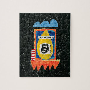 Lycklig Gråter Jigszawa Puzzle - Abstrakt Art Pussel