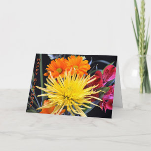Lycklig Grattis på födelsedagen Blommigt Bliss Kort