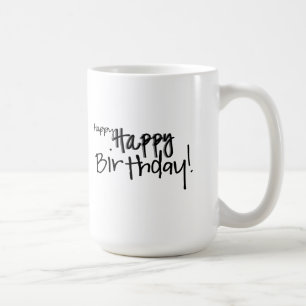 lycklig grattis på födelsedagen! Mugg
