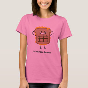 Lycklig grillad ostsmörgås t shirt