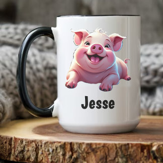 Lycklig Gris Kaffemugg