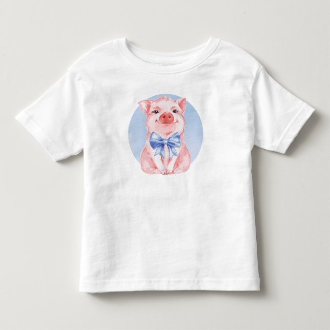 Lycklig gris t shirt (Framsida)