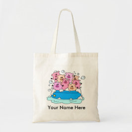 Lycklig Grisar Anpassade Tote Bag Tygkasse