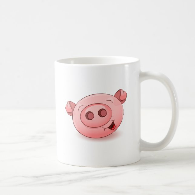 Lycklig grissymbol kaffemugg (Höger)