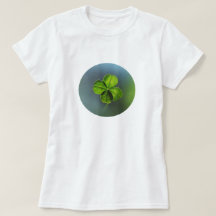 Lycklig Grön Fyrklöver Irlands Shamrock