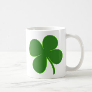 Lycklig grön Shamrock Kaffemugg