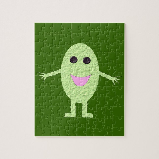 Lycklig Grönt Grape Puzzle Pussel (Vertikal)