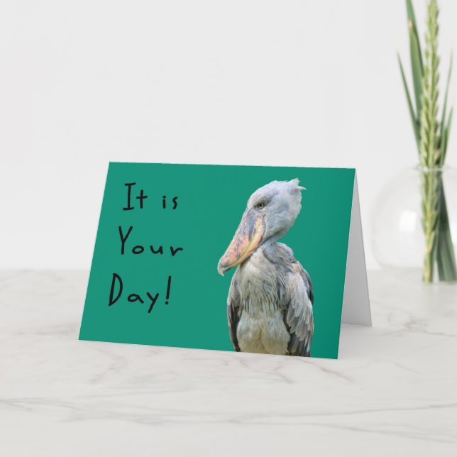 Lycklig Grouch Day Card med Grouchy Bird Kort (Framsida)