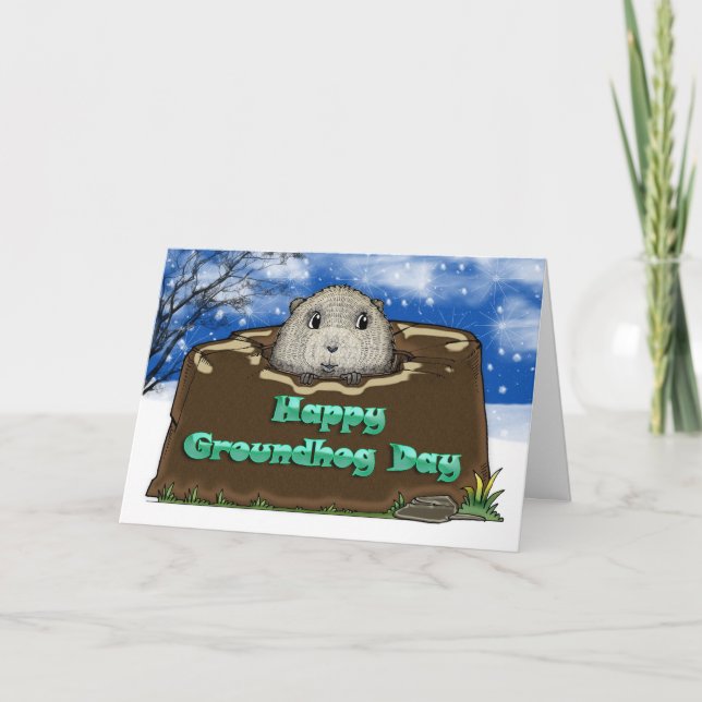 Lycklig Groundhog dag, Kort (Framsida)