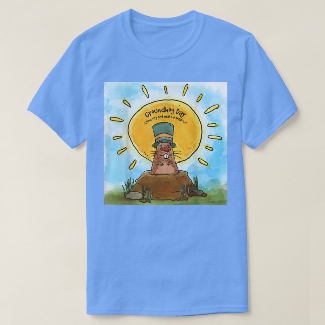 Lycklig Groundhog Dagen den 2 februari Phil T Shirt (Design framsida)