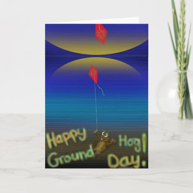 Lycklig Groundhog Day Card Kort (Framsida)
