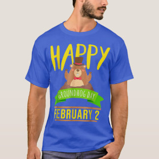 Lycklig Groundhog Day februari 2 Djurprognos T Shirt
