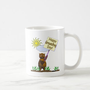 Lycklig Groundhog Day Groundhog Kaffemugg