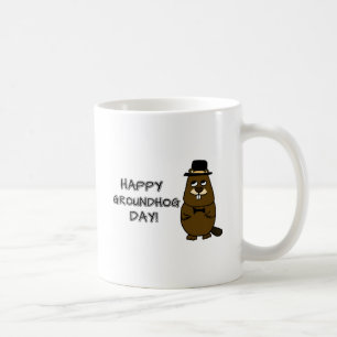 Lycklig Groundhog Day! Kaffemugg