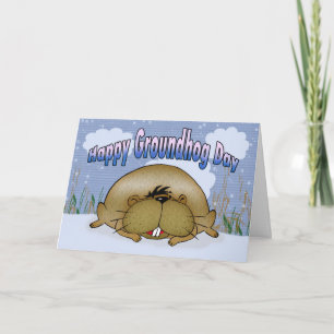 Lycklig Groundhog Day Kort