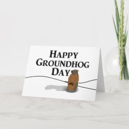 Lycklig Groundhog Day Kort
