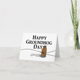 Lycklig Groundhog Day Kort